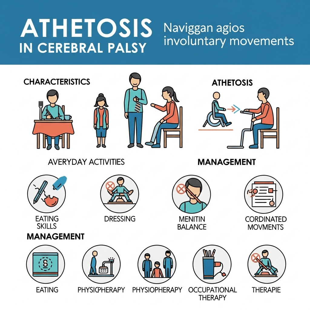 Athetosis in cerebral palsy