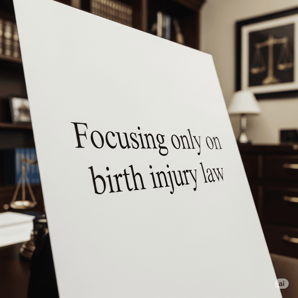 Focusing only on birth injury law