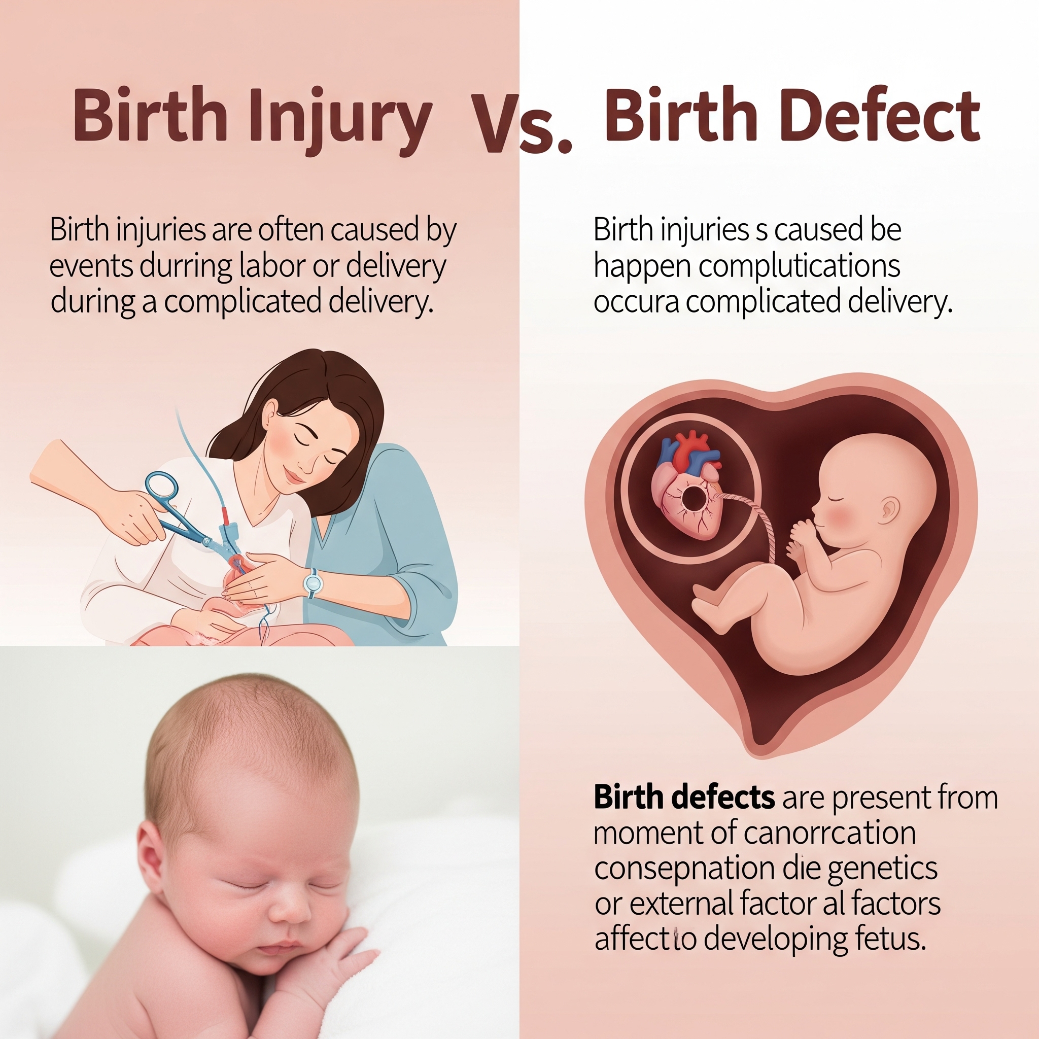 Birth Injury vs Birth Defect