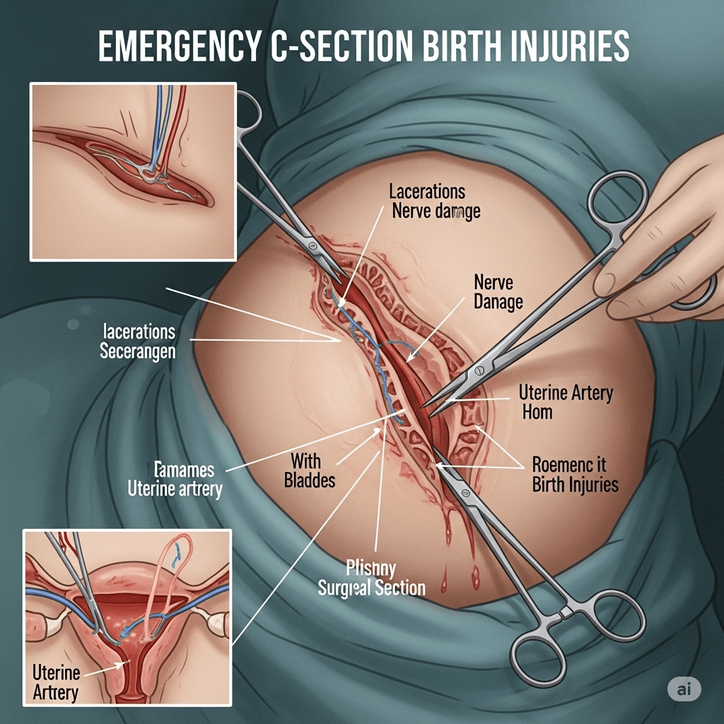Emergency C-Section Birth Injuries